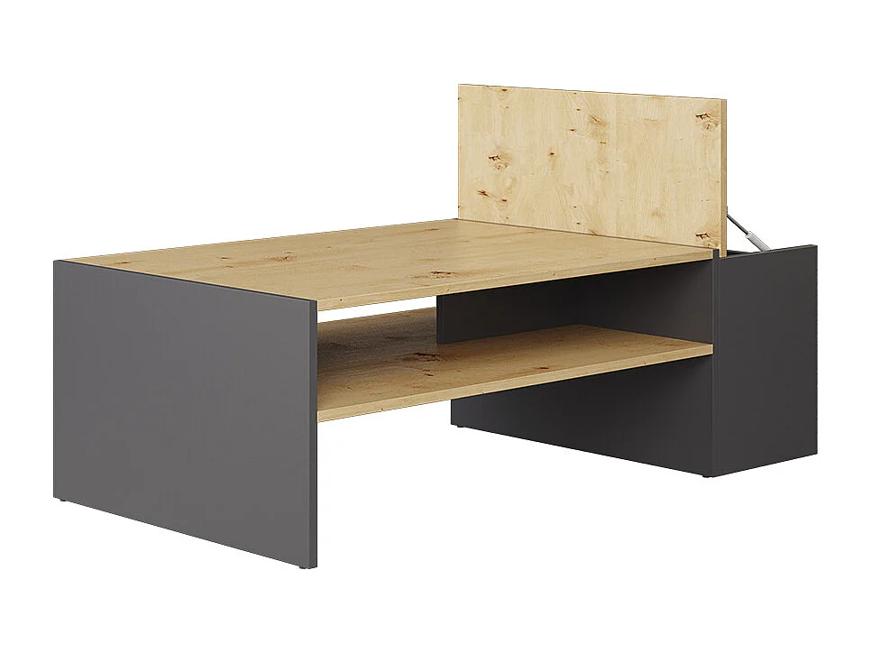 Couchtisch artisan eiche/anthrazit 110x60x36 rubby