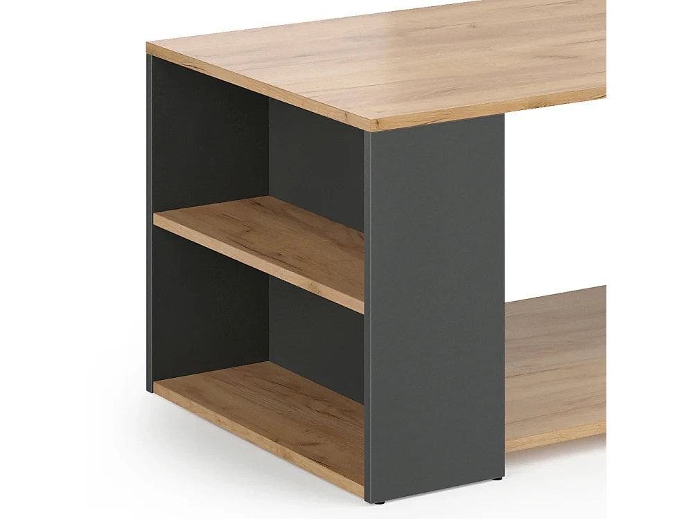 Table basse anthracite 90x59x48.1 dario