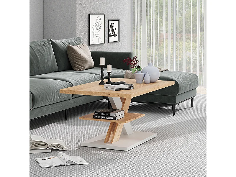 Couchtisch weiß 90x60x45 arivo