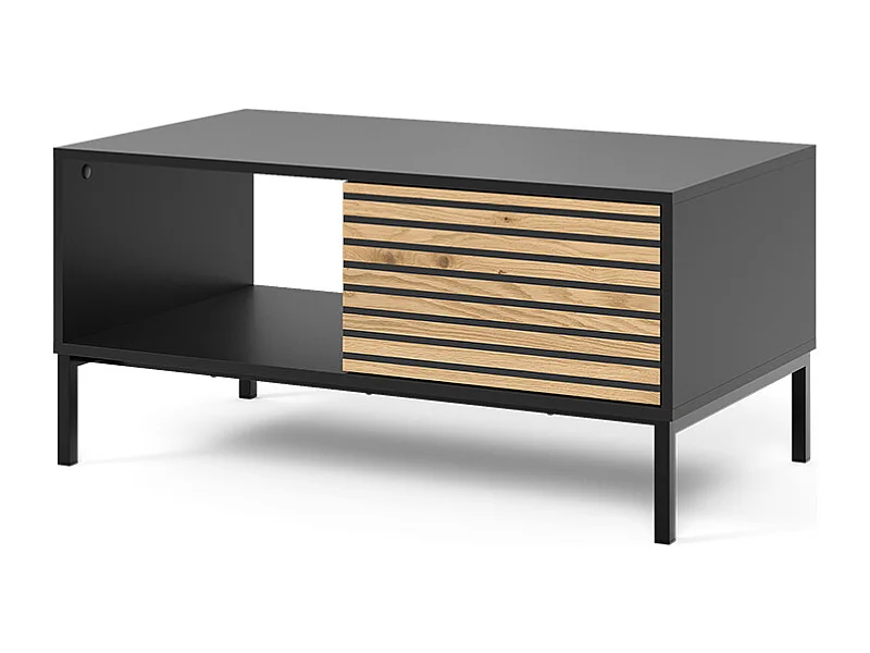 Couchtisch goldkraft eiche/anthrazit 90x50x45 eliza