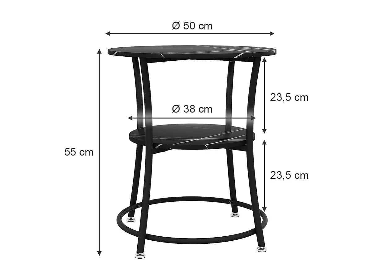 Couchtisch marmor 50x50x55 quebec
