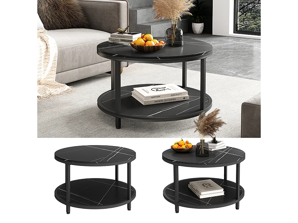 Stolik kawowy marmur 80x80x46 ontario