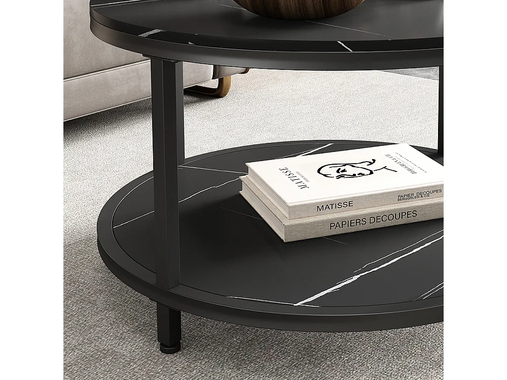 Table basse marbre 80x80x46 ontario