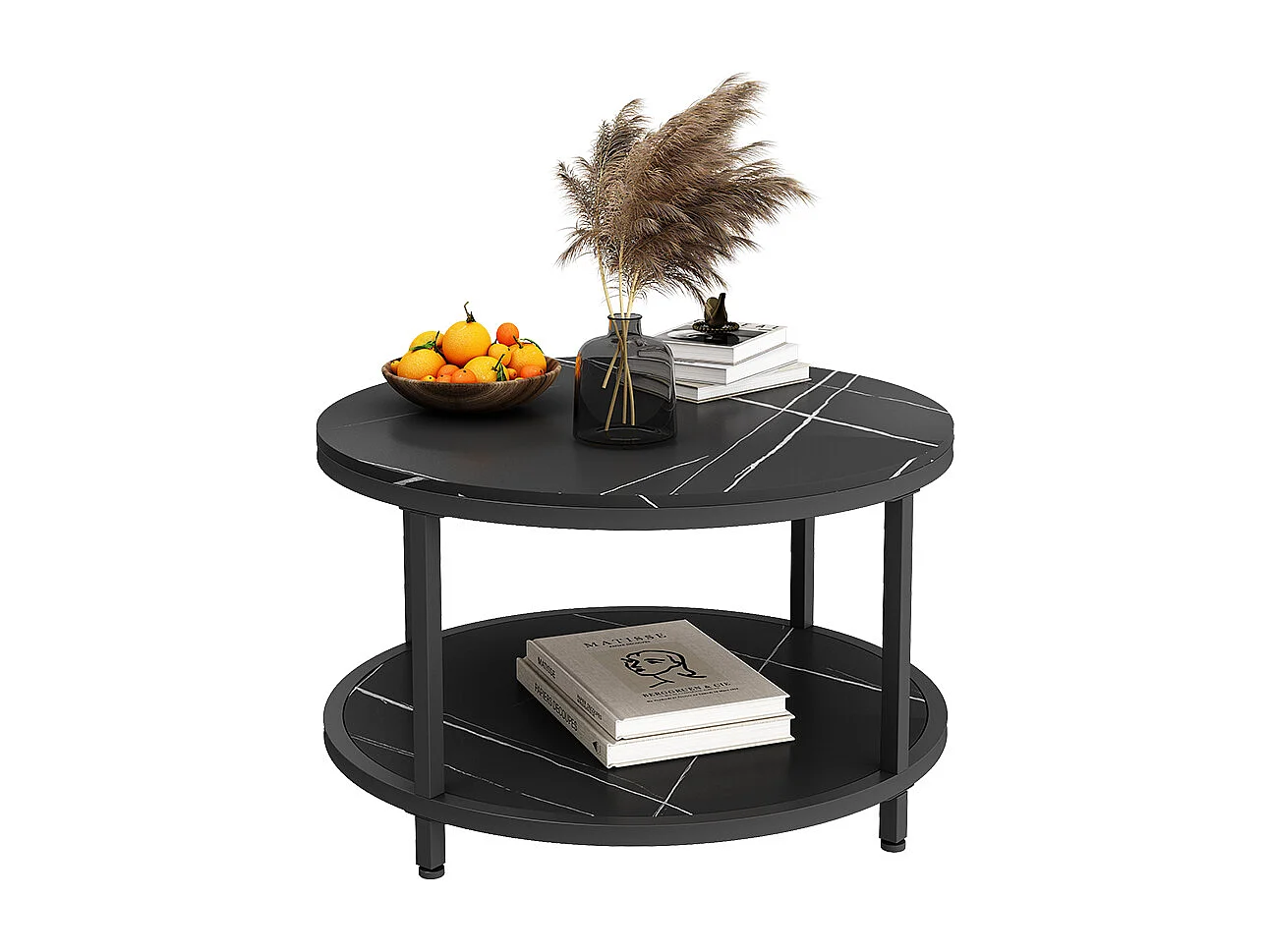 Table basse marbre 80x80x46 ontario