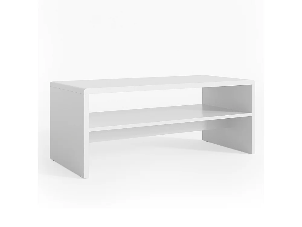 Table basse blanc 99.6x39.8x40.1