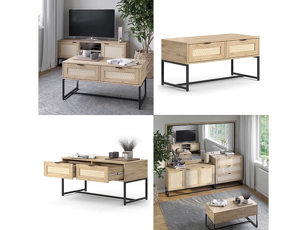 Commode avec tiroirs sonoma 100x48x49.5 natal