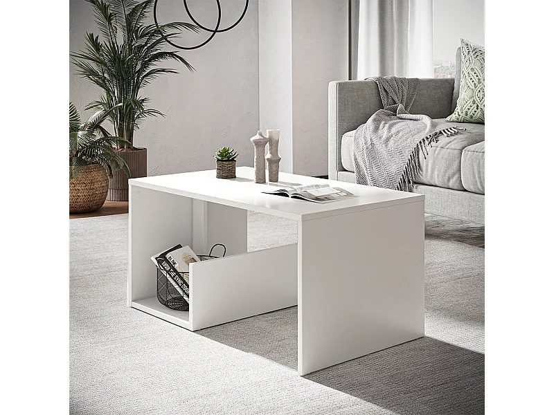 Couchtisch weiß 80x46.6x40 lonar