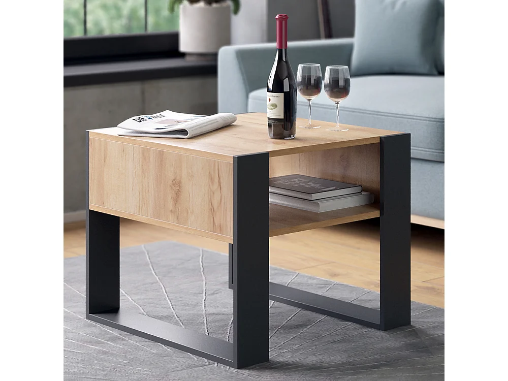 Couchtisch anthrazit 59.2x50.6x62.4