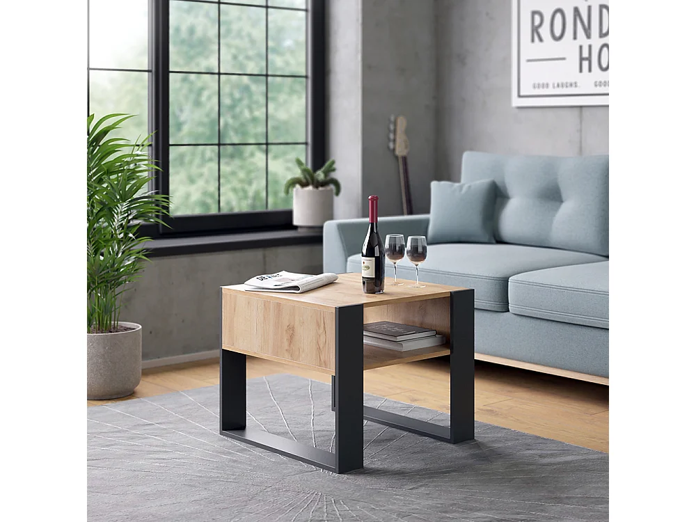 Table basse anthracite 59.2x50.6x62.4