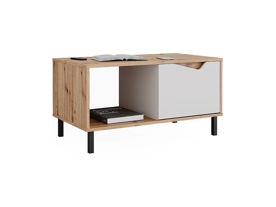 Couchtisch weiß/artisan 90x50x47 marelle