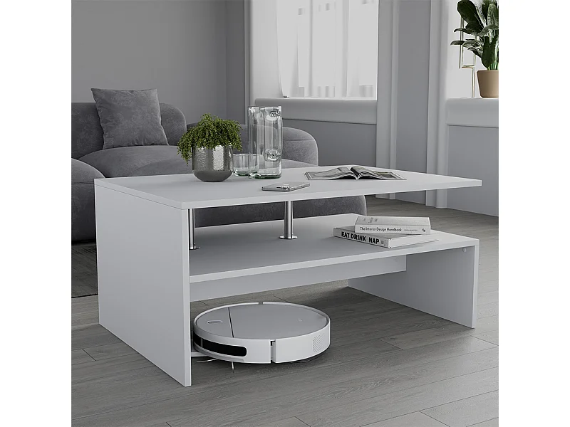 Couchtisch weiß 90x52.6x42.2 amato