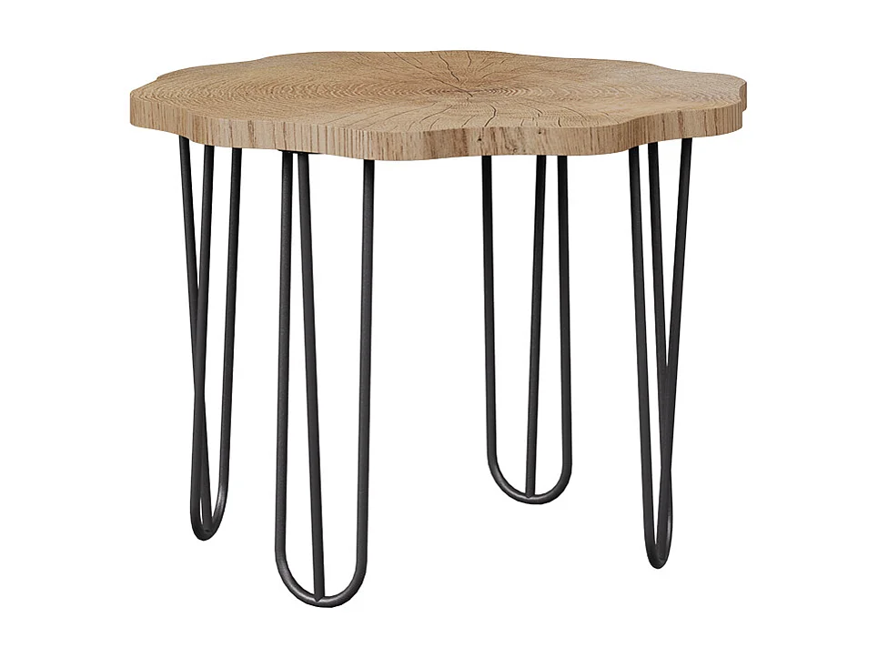 Coffee table oak 60x60x2.5 ringo