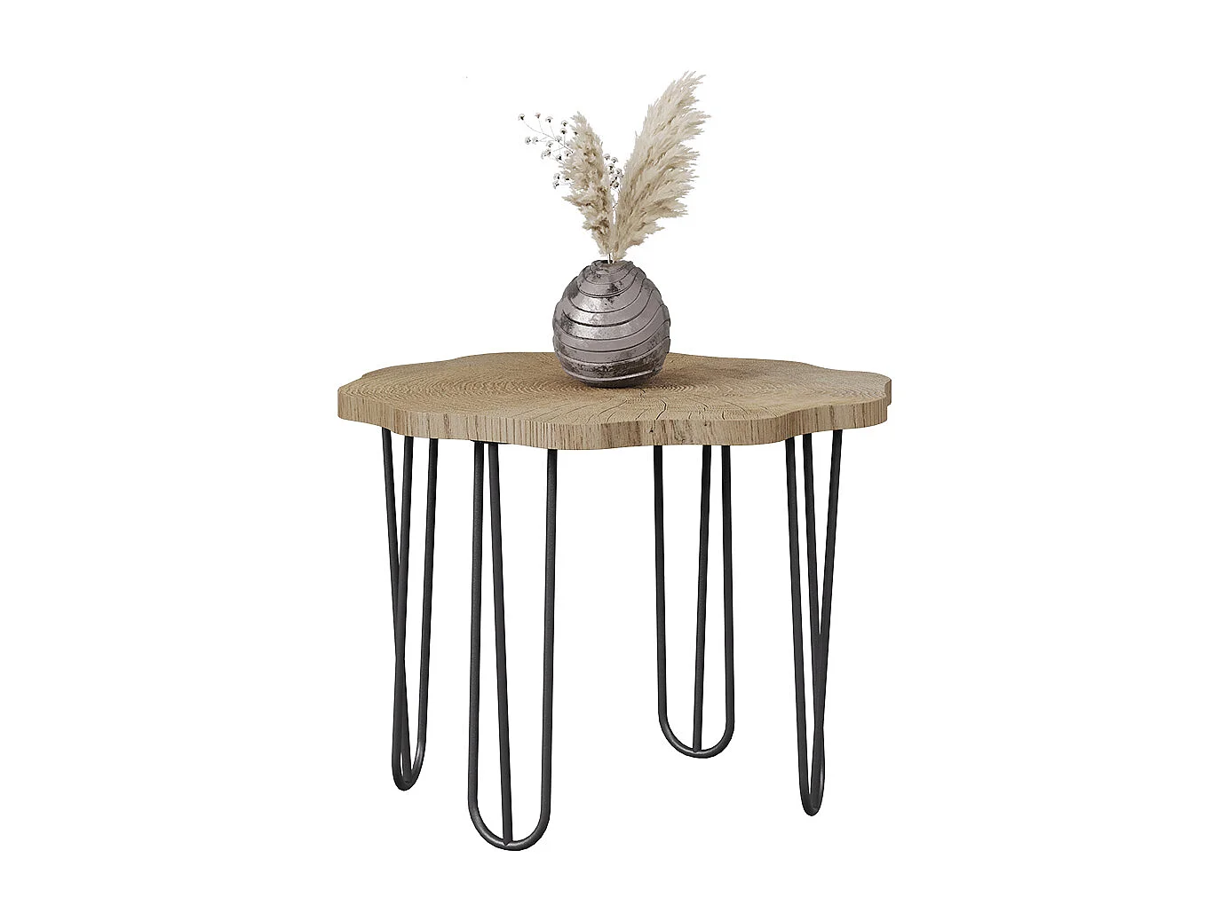 Coffee table oak 60x60x2.5 ringo