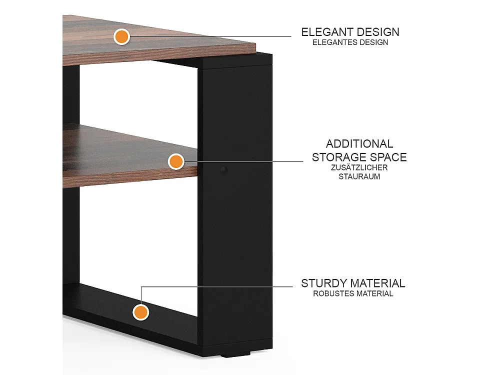 Couchtisch antikholz 65.6x55.8x46.2 helm