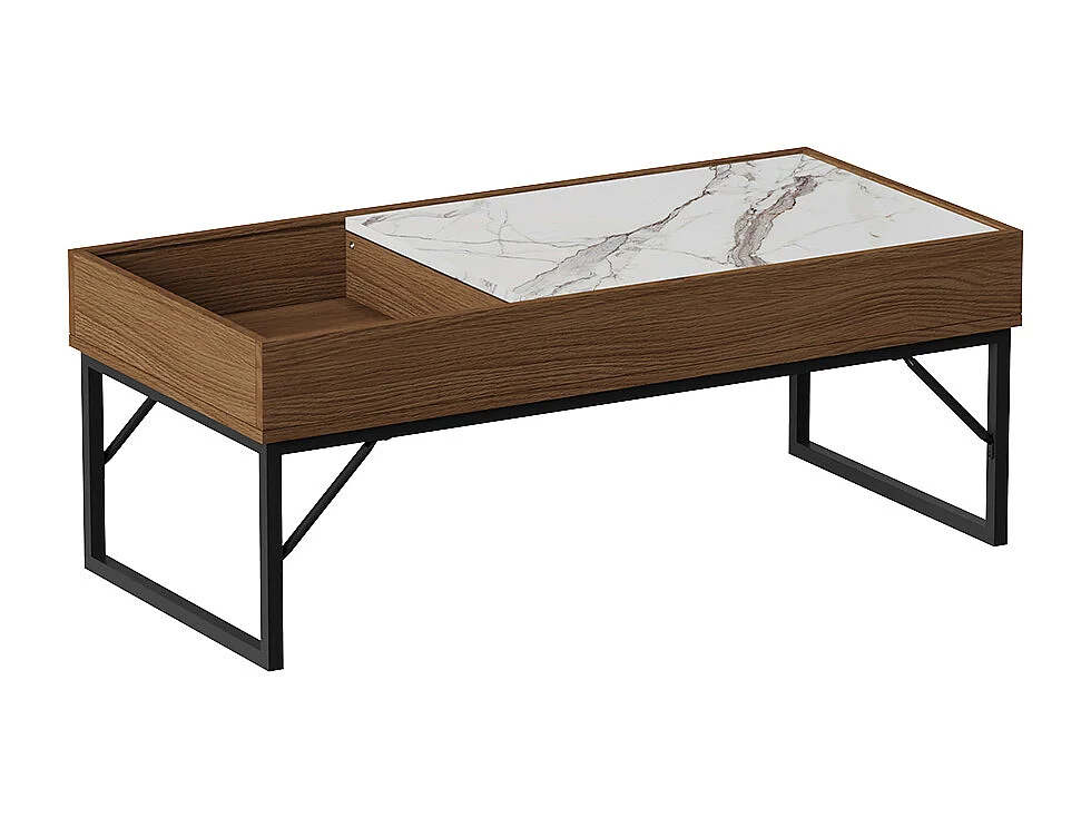 Table basse noyer 105x50x40 lunero