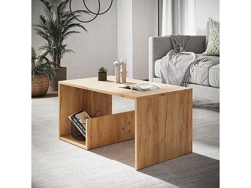 Couchtisch goldkraft eiche 80x46.6x40 lonar