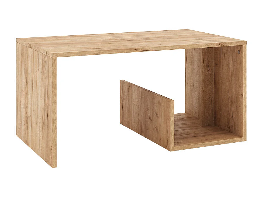 Table basse chêne de force doré 80x46.6x40 lonar