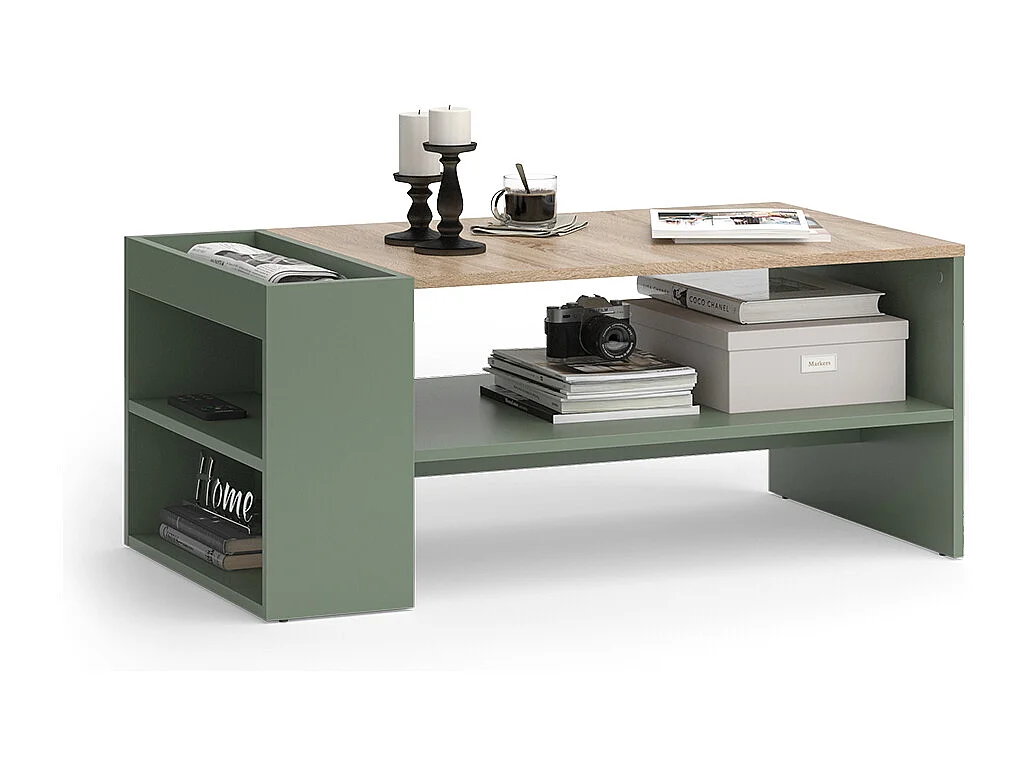 Couchtisch grün 100x55x42 wido