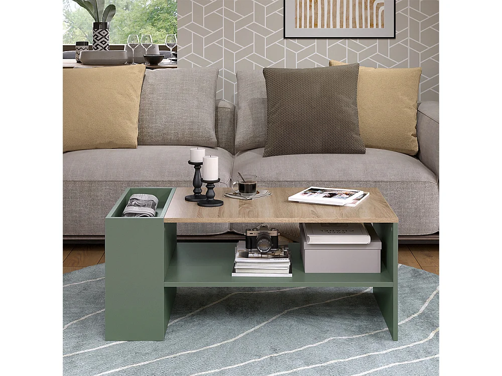 Table basse vert 100x55x42 wido