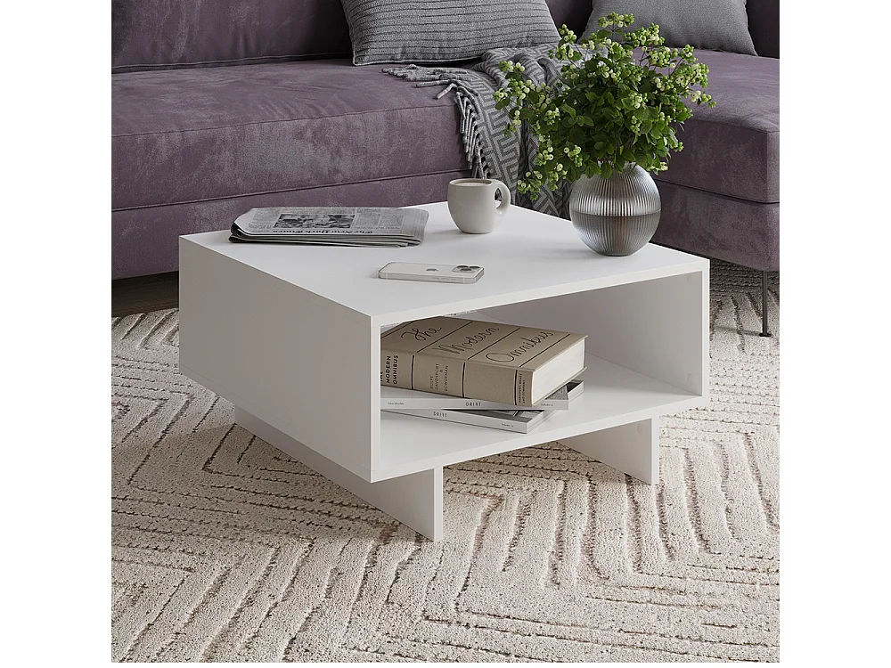 Couchtisch weiß 60x60x32.3 luka