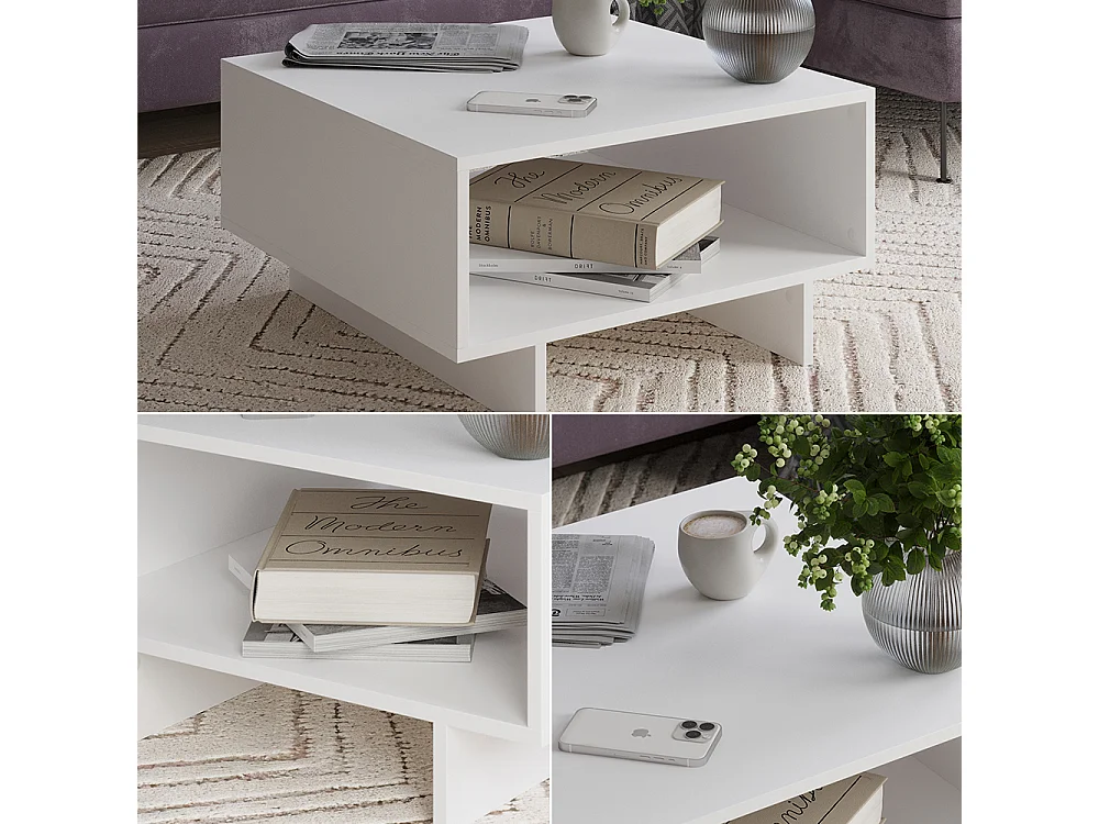 Couchtisch weiß 60x60x32.3 luka