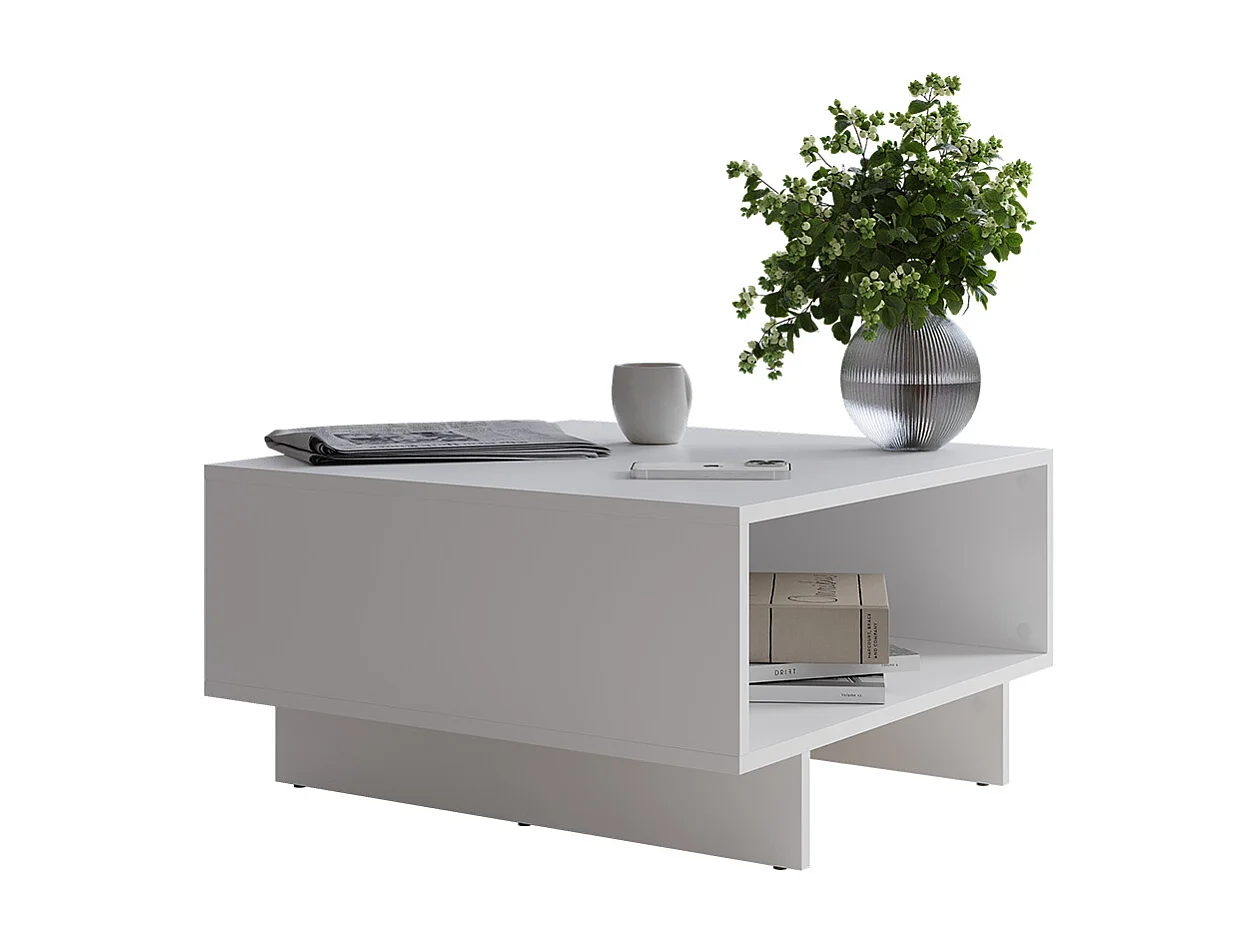 Table basse blanc 60x60x32.3 luka