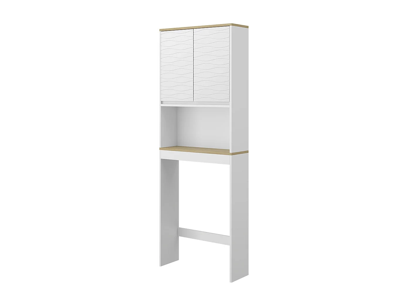 Toalettskåp vit 60x20x163 livia