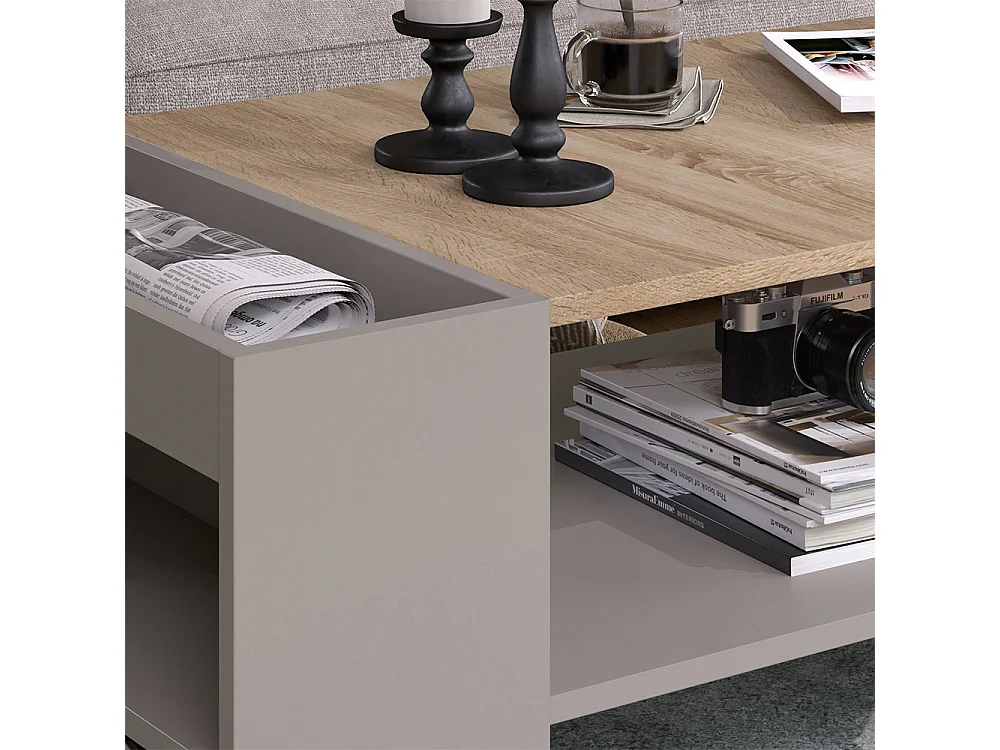 Couchtisch greige 100x55x42 wido