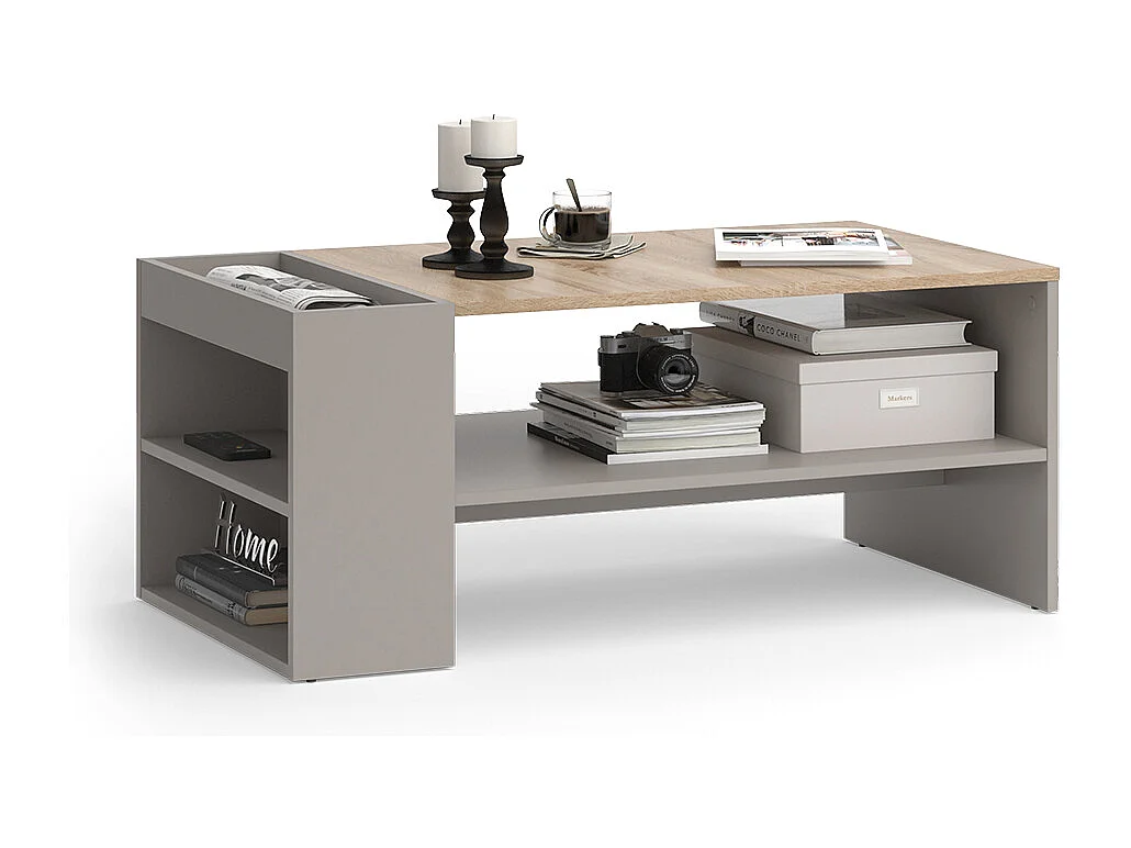 Table basse grège 100x55x42 wido