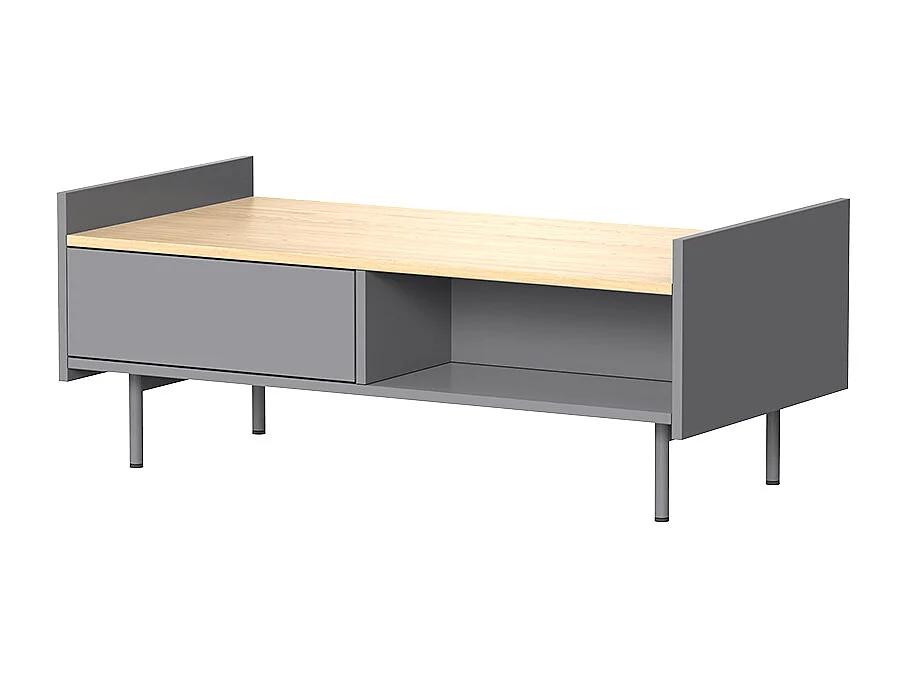 Couchtisch grau 100x50x40 velina