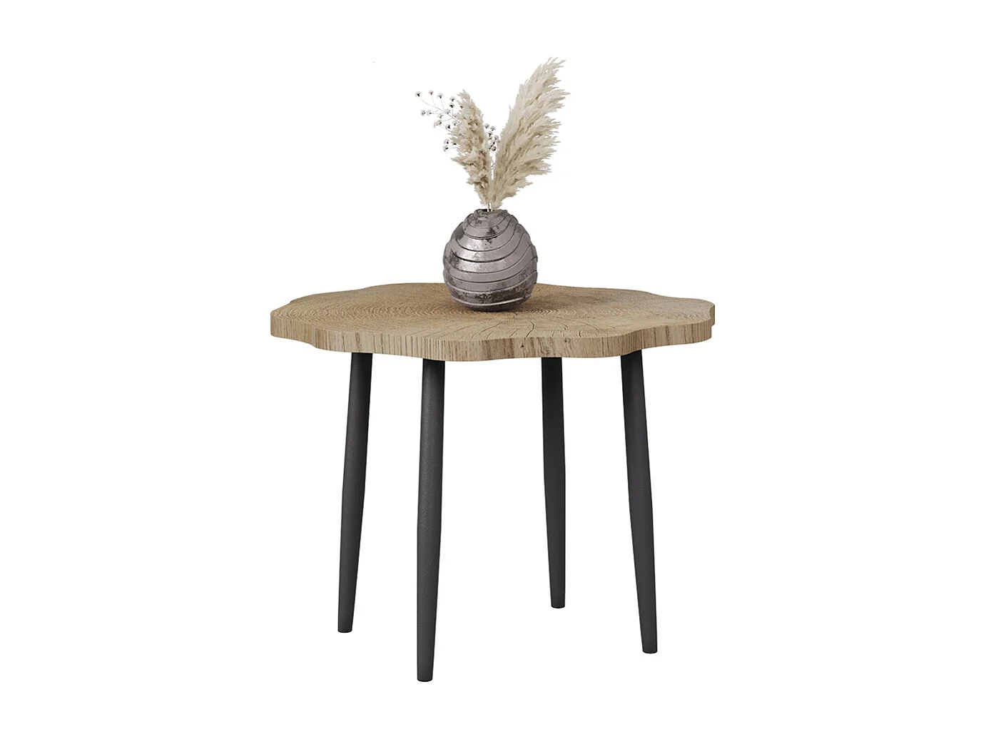 Coffee table oak 60x60x2.5 ringo