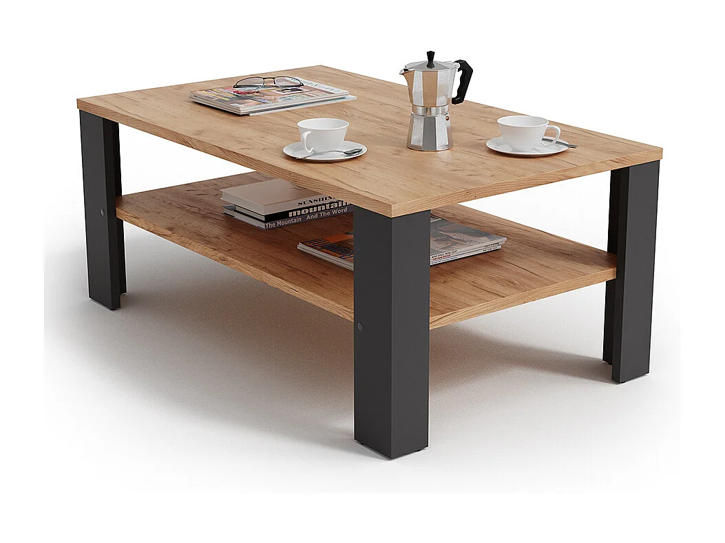 Table basse anthracite 100x60x42