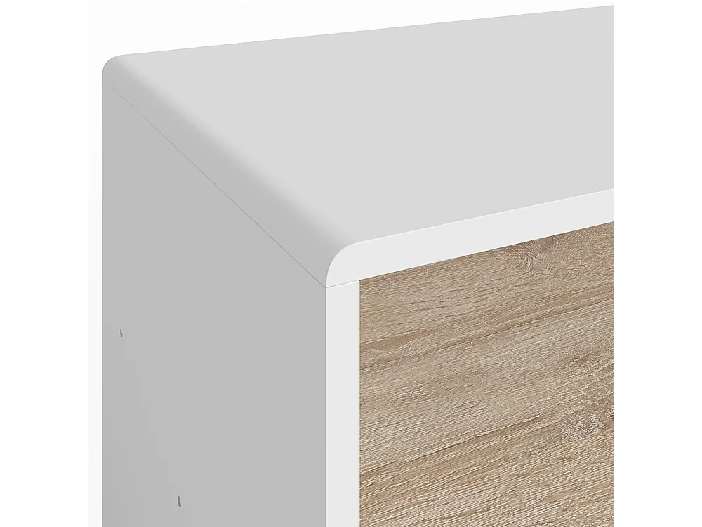 Couchtisch weiß/sonoma 99.6x39.8x40.1