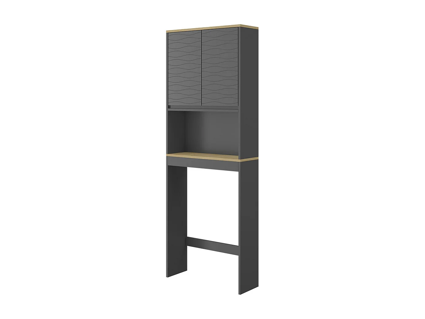 Toilet cabinet anthracite 60x20x163 livia