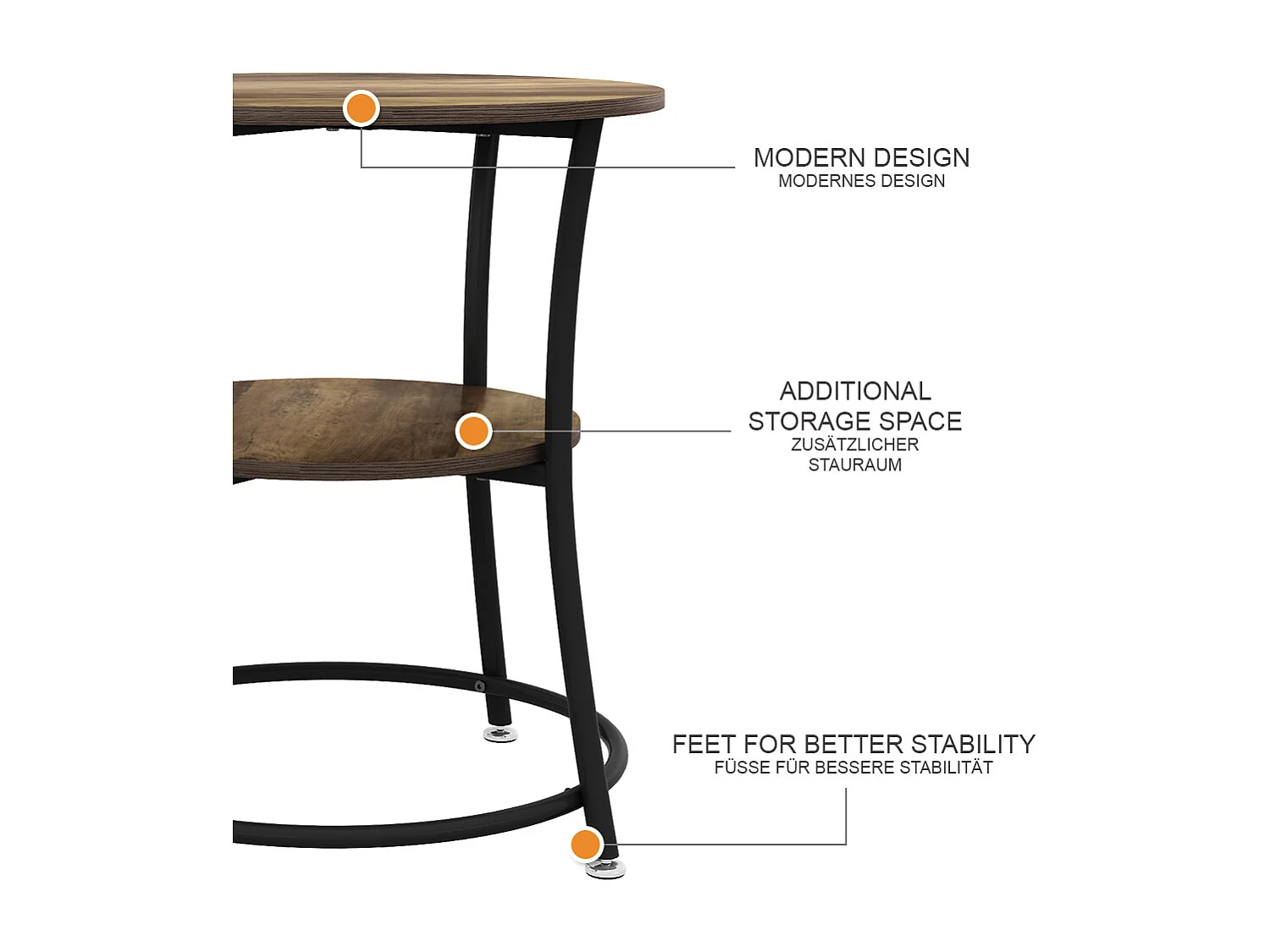 Couchtisch antikholz 50x50x55 quebec