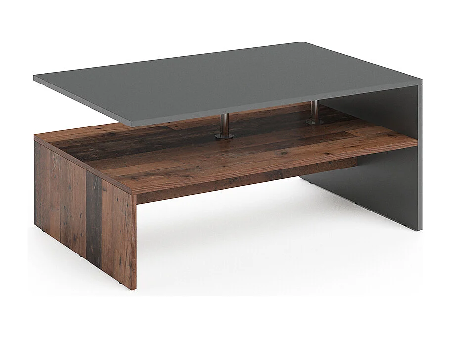 Table basse anthracite 90x60x42 amato