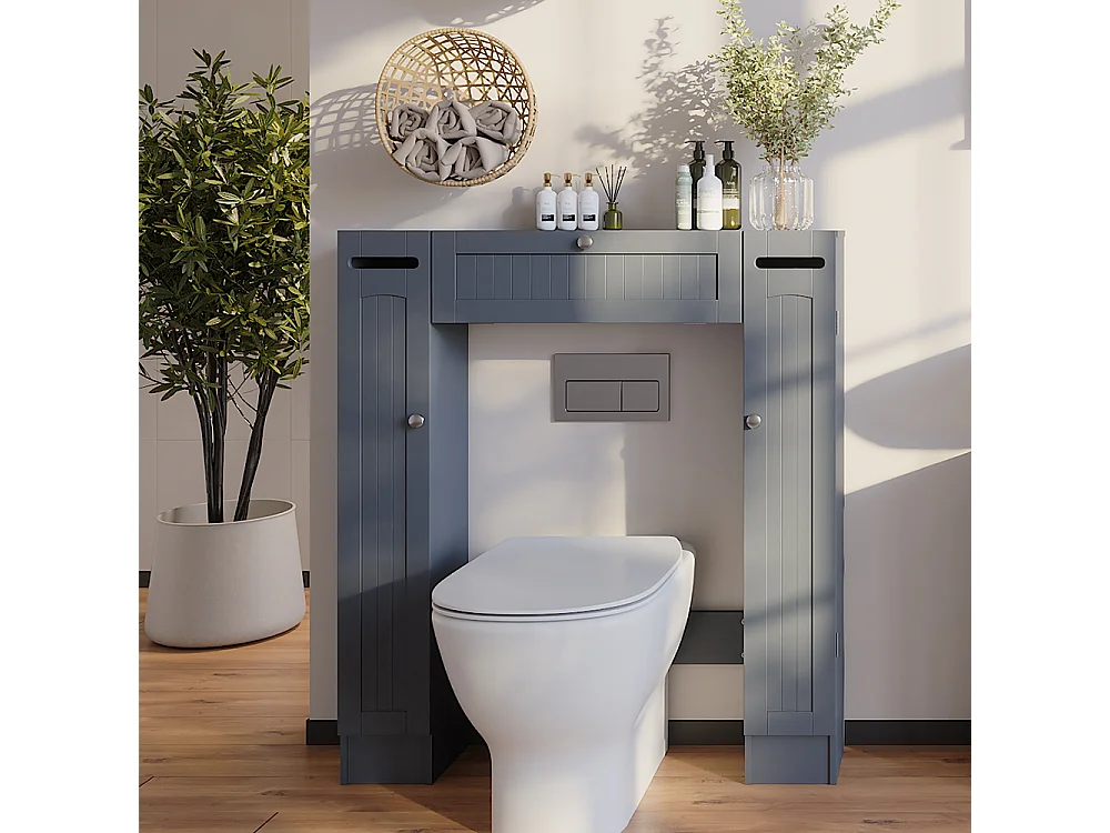 Armoire de toilette gris 89x19.5x99 bianco