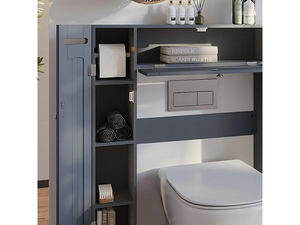 Armoire de toilette gris 89x19.5x99 bianco