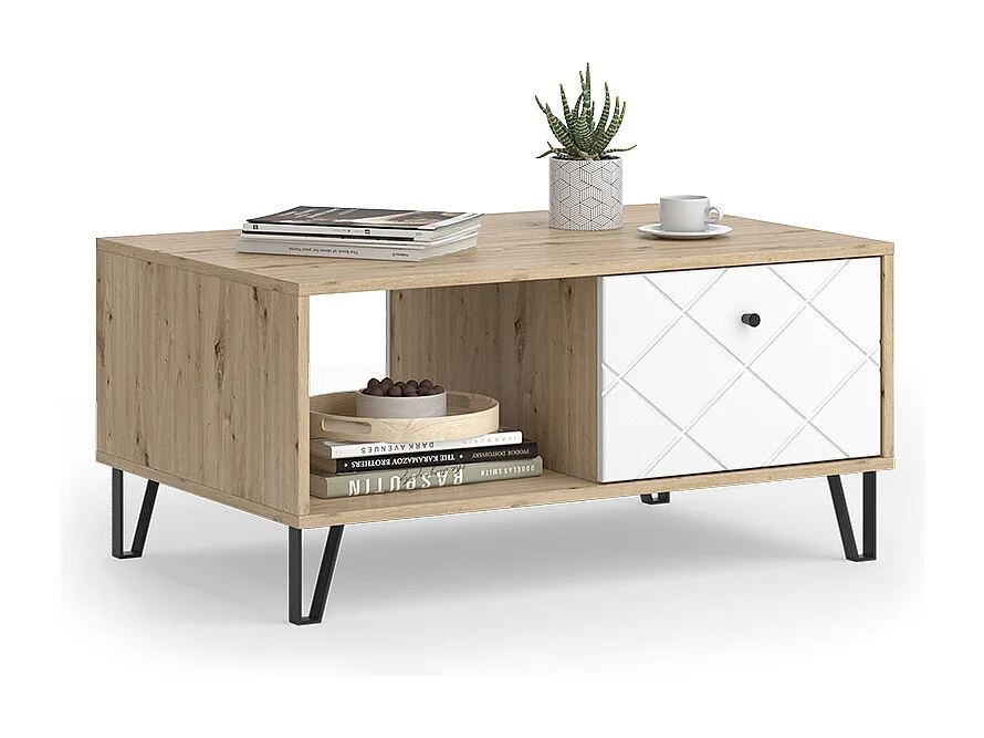Sofabord håndværker egetræ 90.2x59.4x42.4 nizza