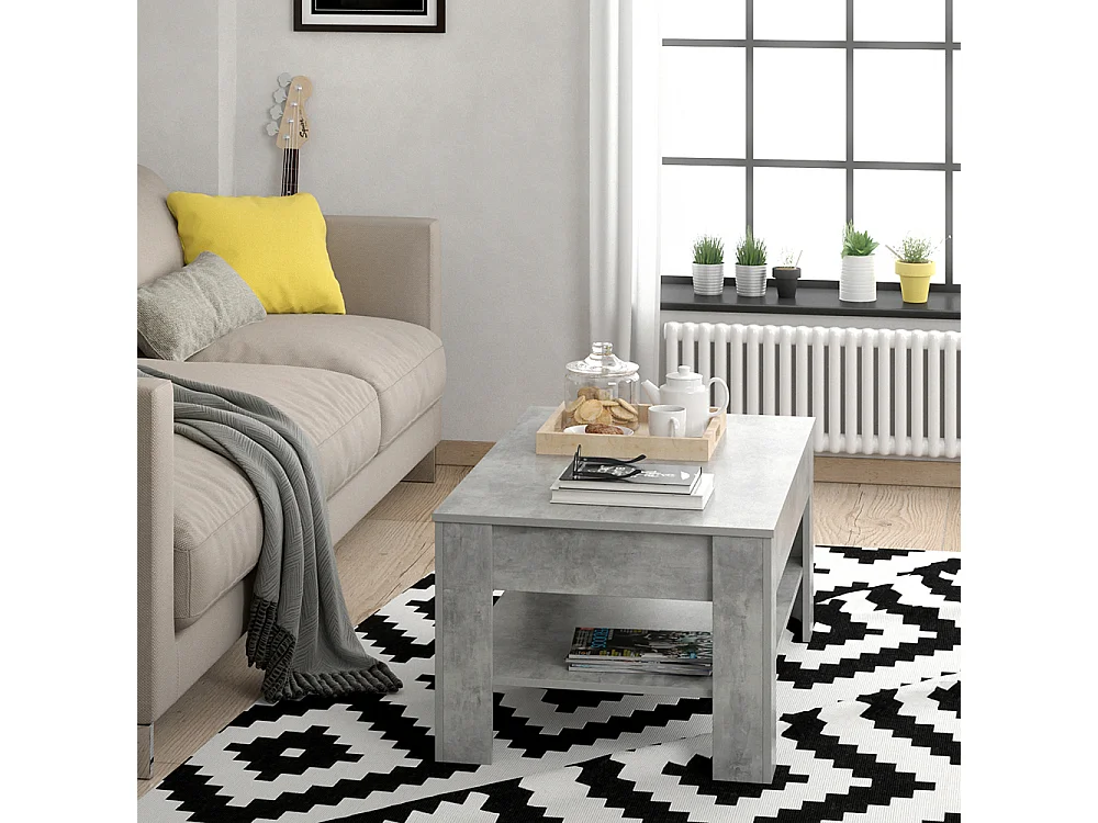 Couchtisch beton 92.2x65x48 milan