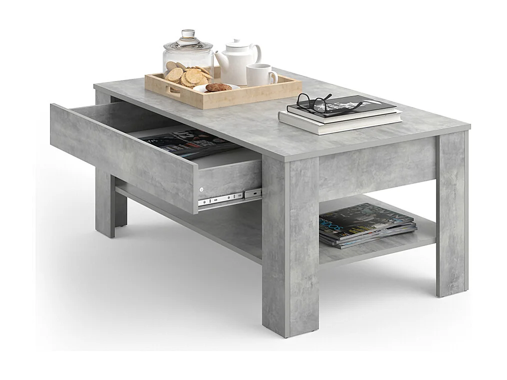 Couchtisch beton 92.2x65x48 milan