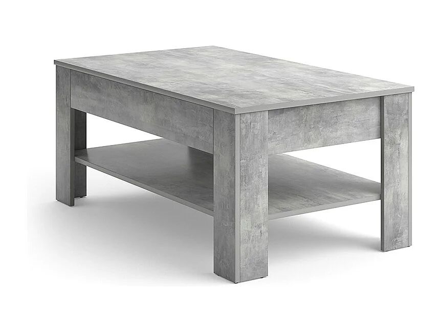 Table basse béton 92.2x65x48 milan