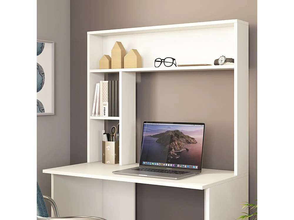 Bureau blanc 90x51.6x148.6 albano