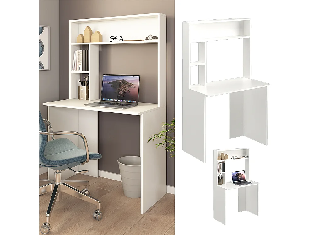 Bureau blanc 90x51.6x148.6 albano