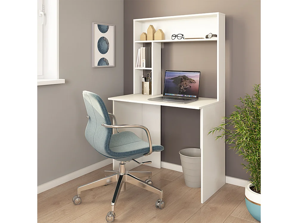 Bureau blanc 90x51.6x148.6 albano