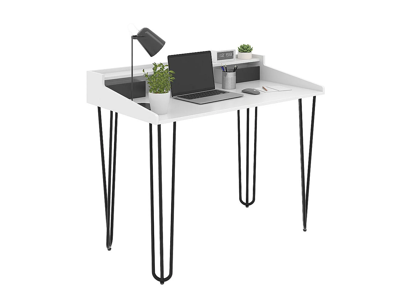 Schreibtisch weiß 110x60x89.5 sannar