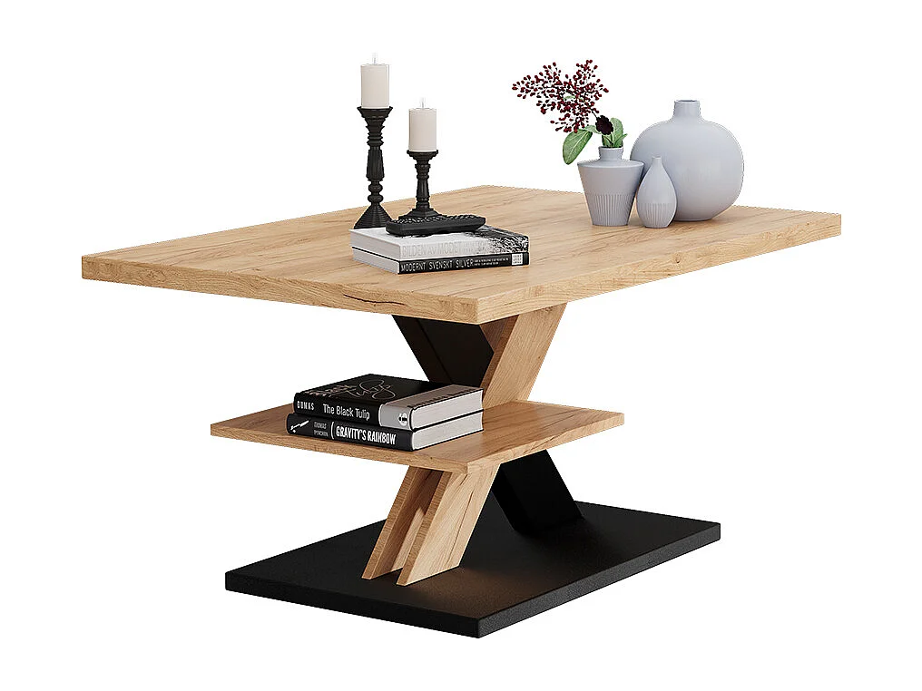 Coffee table black 90x60x45 arivo