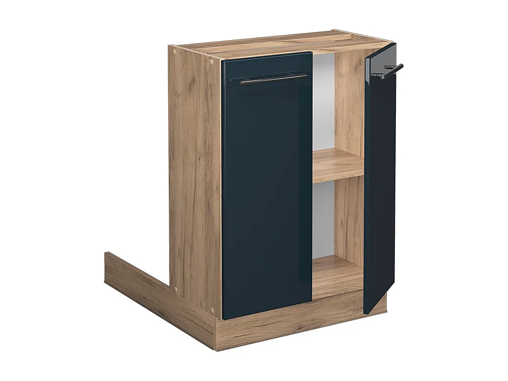 Armoires de cuisine  bleu foncé brillant 60x30x82 fame-line