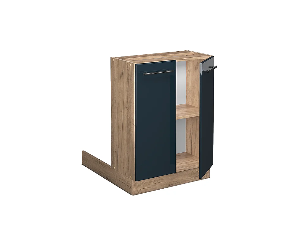 Armoires de cuisine  bleu foncé brillant 60x30x82 fame-line