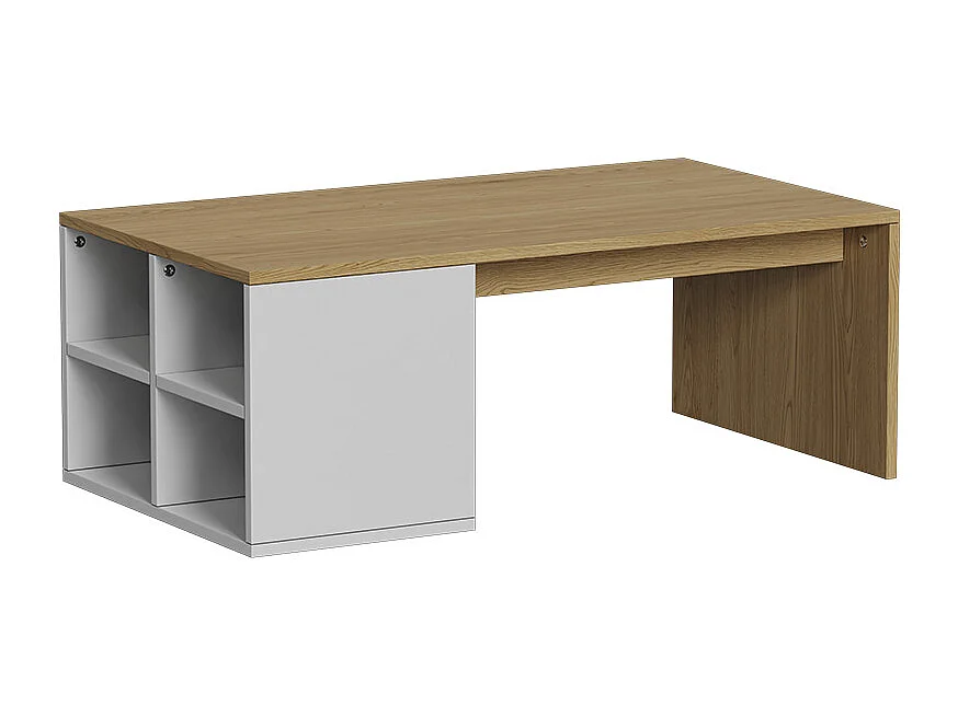 Table basse blanc 90x50x33.6 kivo